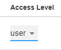 User Permissions Selection