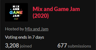 Mix and Game Jam stats