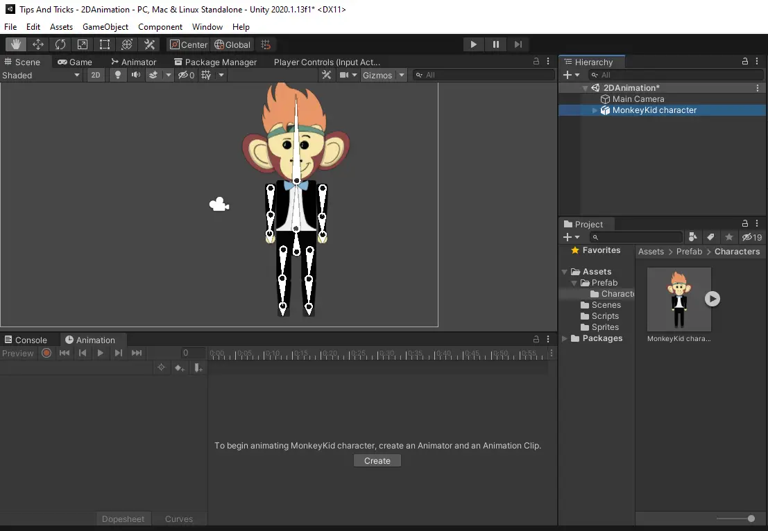 Animate a Character